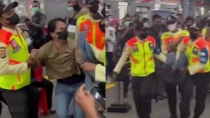 Viral Seorang Copet Wanita Tertangkap di Stasiun Tanah Abang