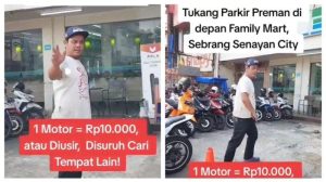 Juru Parkir di Jakpus Patok Tarif Mahal & Ancam Warga Berakhir Ditangkap Polisi