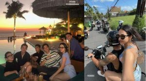 Mengelilingi Bali dengan Santai, Anya Geraldine Naik Motor Pakai Bikini