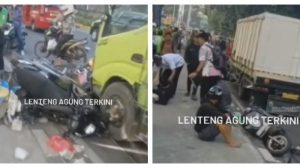 Lawan Arah, 7 Pemotor Ditabrak Truk di Lenteng Agung Menuju Depok