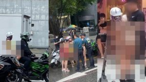 Viral Aksi Bule Pakai Bikini di Tengah Kota