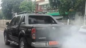 Viral Mobil Dinas Pemprov DKI Jakarta Berasap Tebal, Sopir Kena Sanksi