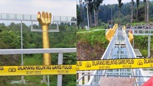 Jembatan Kaca The Geong Limpakumus Banyumas Pecah, 4 Orang Jatuh: 1 Meninggal Dunia