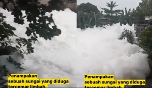Video Viral Sungai di Depok Seperti Awan, Akibat Tercemar Limbah