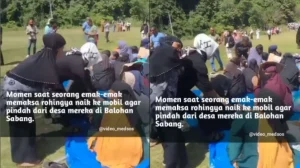 Emak-emak di Aceh Minta Pengungsi Rohingya Pindah dari Desa Mereka