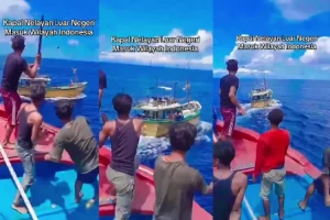 Viral Aksi Nelayan Berhasil Usir Kapal Asing di Laut Indonesia Cuma Pakai Kapal Kayu