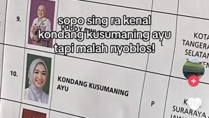 Viral Kondang Kusumaning Ayu Dicoblos karena Cantik