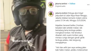 Wajah Pelaku Bagal Payudara di Pasar Minggu yang Berhasil di Tangkap Suami Korban