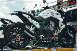 Bikin SIM C1 Uji Praktik Pakai Motor Hunter Scrambler SK500