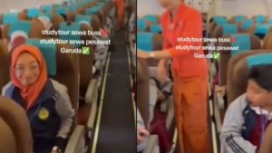 Viral Rombongan Anak SD Study Tour Sewa Pesawat Garuda Berkat Rajin Nabung dari Kelas 1