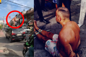 Kronologi Bule Stres Ngamuk Naik Kap Mobil di Jalan Raya
