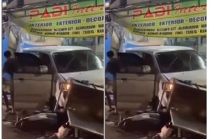 VIRAL Mobil Minibus Tabrak 3 Orang Lagi Makan Nasi Uduk di Pondok Aren