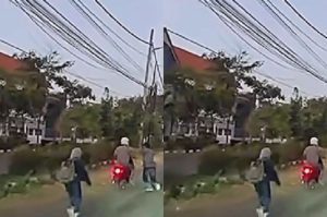 VIRAL Mahasiswi Jadi Korban Begal Pakai Sajam di Surabaya Terekam Kamera Dascam