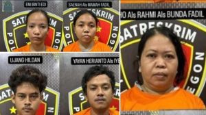 Tampang 5 Pelaku Pembunuhan Anak Dililit Lakban di Lebak