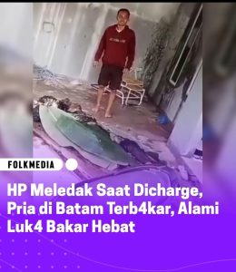 HP Meledak saat Dicas, Pemuda di Batam Terbakar