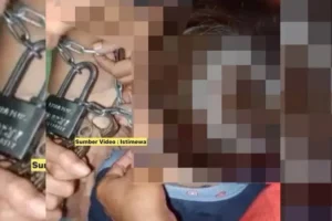 VIRAL Ayah di Majalengka Tega Rantai Leher Dua Anaknya