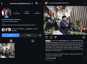 Prabowo Resmi Miliki Akun Presiden, Netizen Banjiri Dukungan!