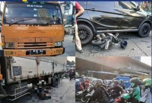 Truk Tronton Tabrak 8 Kendaraan di Slipi, 1 Orang Tewas