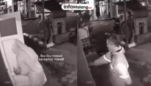 Viral Driver Ojol Kunci Ibu-ibu di Toilet SPBU Malang