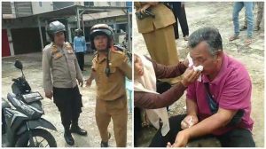 VIRAL Oknum Polisi di Prabumulih Tendang Wajah Pengendara Motor hingga Berdarah