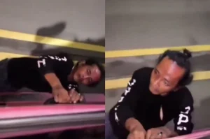 Viral Preman Pungli Bergelantungan di Truk, Sopir Tetap Tancap Gas