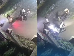 Emak-emak Kena Begal di Mustikajaya Bekasi Terekam CCTV