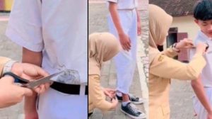 Viral Guru Ini Gunting Baju Seragam Siswa Gegara Tak Sesuai Aturan