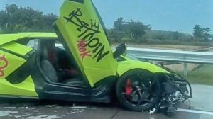 Lamborghini Milik Crazy Rich Surabaya Kecelakaan di Tol Jombang