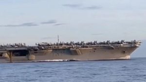 Viral Kapal Induk AS USS Nimitz Melintasi Perairan RI