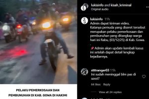 viral pria Terduga Pelaku Pemerkosa Diseret Pakai Motor