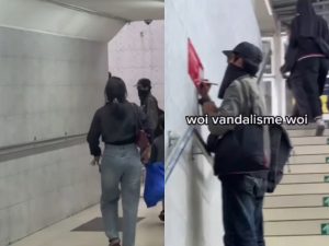 Viral Aksi Vandalisme di Stasiun Bojong Gede