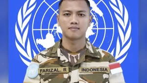 Prajurit TNI yang gugur di UNIFIL adalah Praka Farizal Rhomadhon