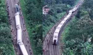 KA Bangunkarta Anjlok di Brebes, Sejumlah Perjalanan Dialihkan