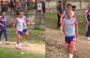 Viral Lapangan Latihan Timnas Jepang di Meksiko Mirip lapangan Tarkam