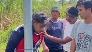 Viral! Maling Motor di Ceper Klaten Diikat di Tiang Listrik