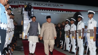 Presiden Prabowo Tiba di India, Siap Ikuti KTT BRICS ke-18